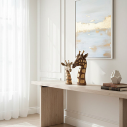 2’li Zürafa Heykel Biblo Seti 40x21 cm - 3