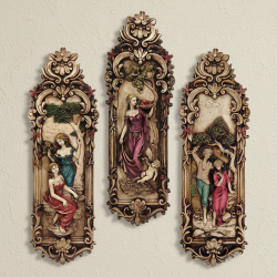 3’lü Vintage Duvar Panosu Seti 45x14 cm - 3