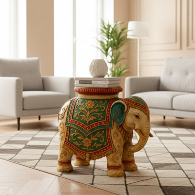 Büyük Fil Sehpa Biblo 63x51cm - 1