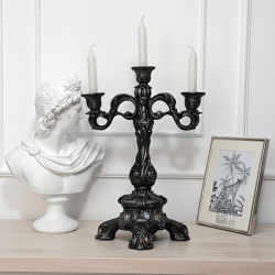 Dekoratif 3 Kollu Şamdan Mumluk (37x25cm) - 4