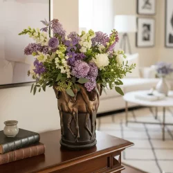 Dekoratif Atlı Vazo Biblo 22x29 cm - 3