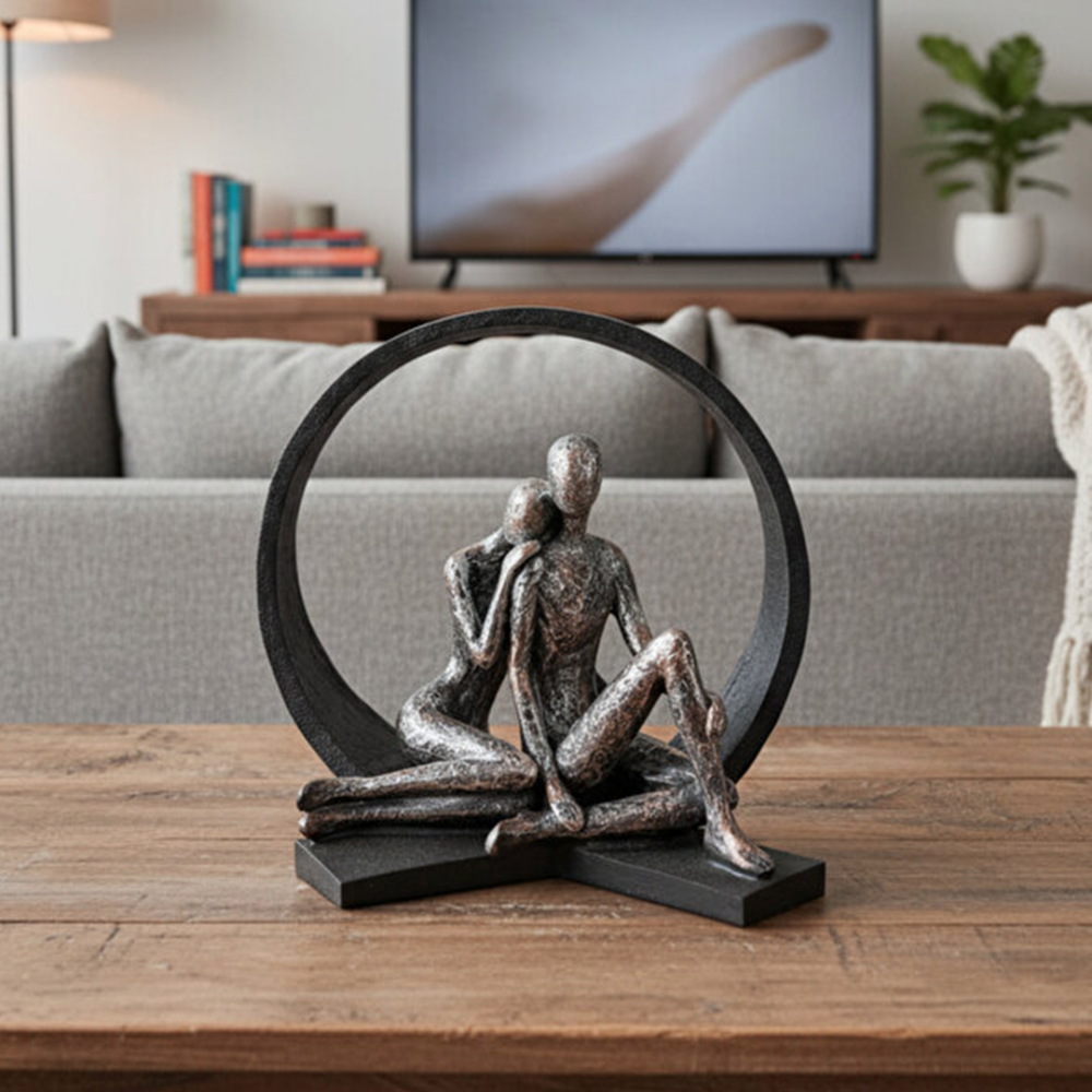 Dekoratif Sevgili Aşk Çifti Biblo 32 cm - 2