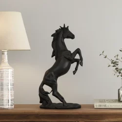 Dekoratif Şahlanan At Heykeli Biblo 35x18 cm - 2